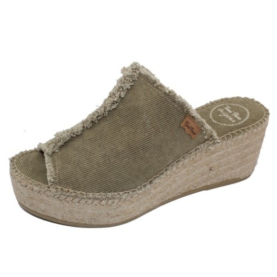 Women'S Toni Pons Platforms | Toni Pons Women'S Itaca In Khaki Canvas