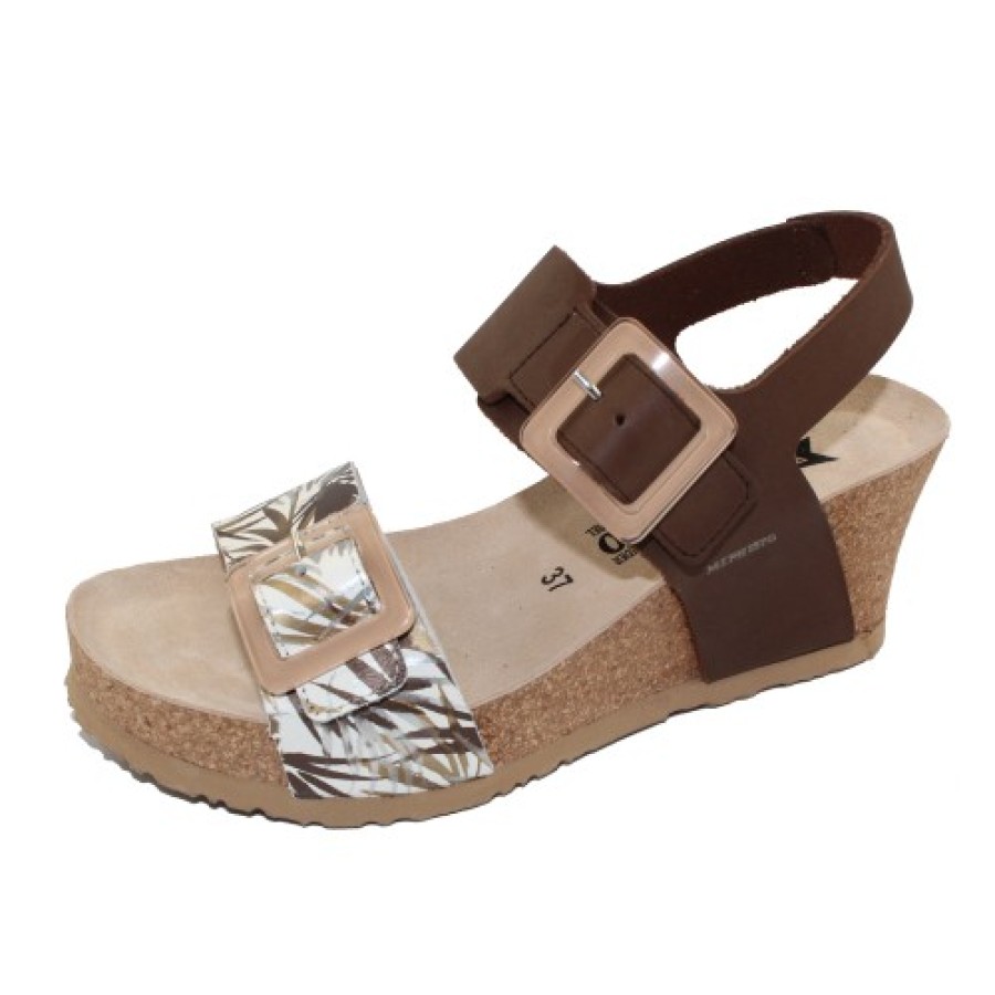 Women'S Mephisto Back Straps | Mephisto Women'S Lissia In Dark Brown Scratch/Jungle 3451/53