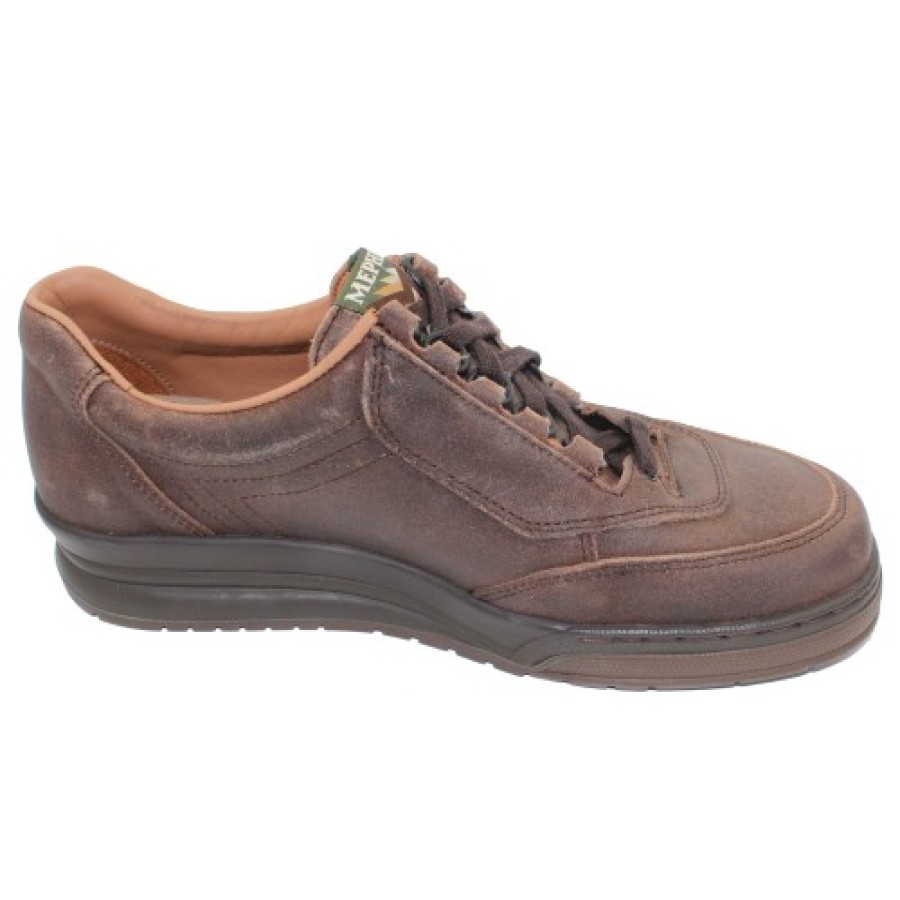 Men'S Mephisto Lace Up | Mephisto Men'S Match In Hazelnut Old Velours 11735