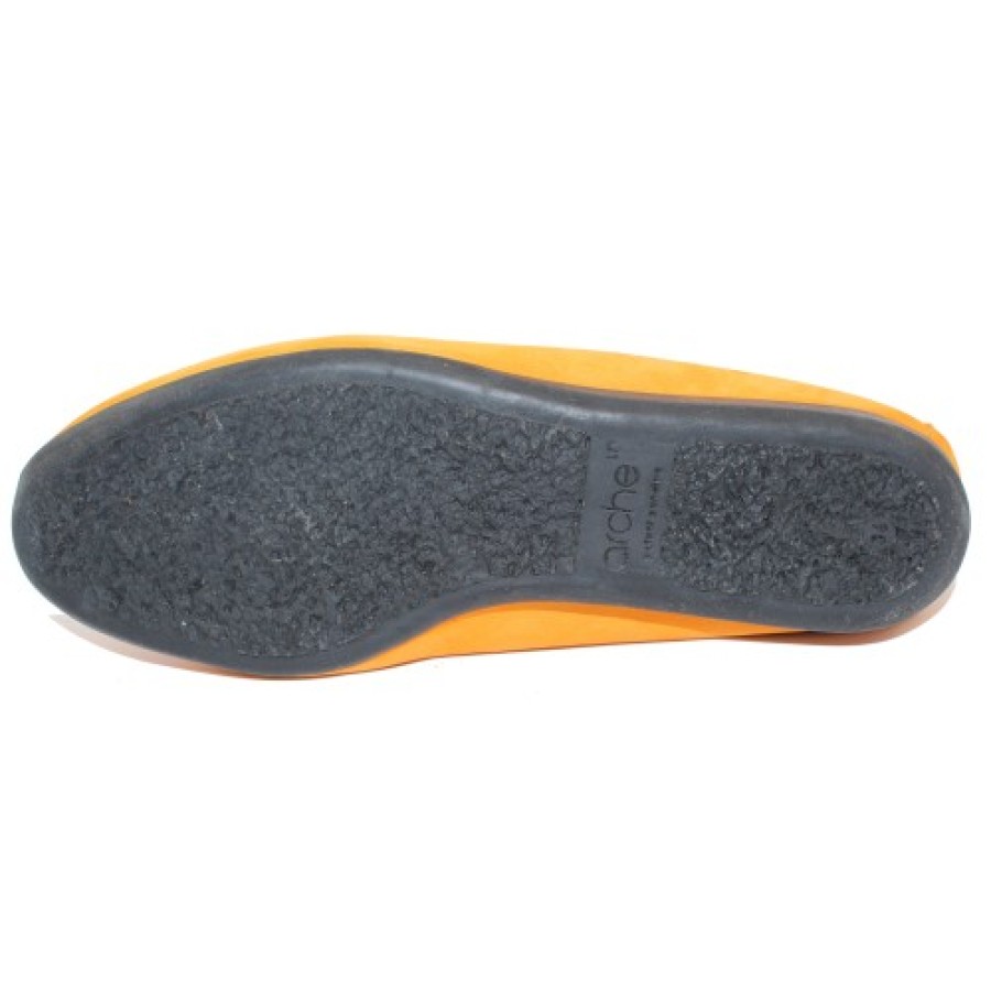 Women'S Arche Skimmers | Arche Women'S Laius In Indy Nubuck - Mustard Yellow