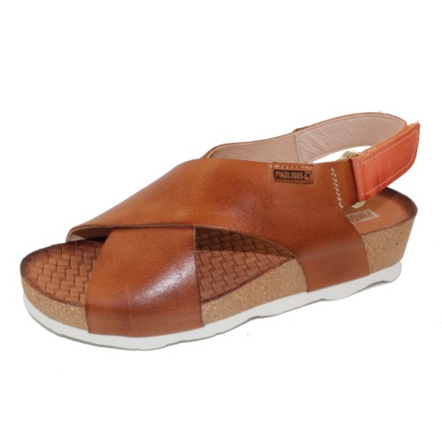 Women'S Pikolinos Platforms | Pikolinos Women'S Mahon W9E-0912 In Brandy Calfskin Leather