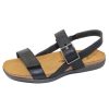 Women'S Naot Footbed | Naot Women'S Norah In Soft Black Leather