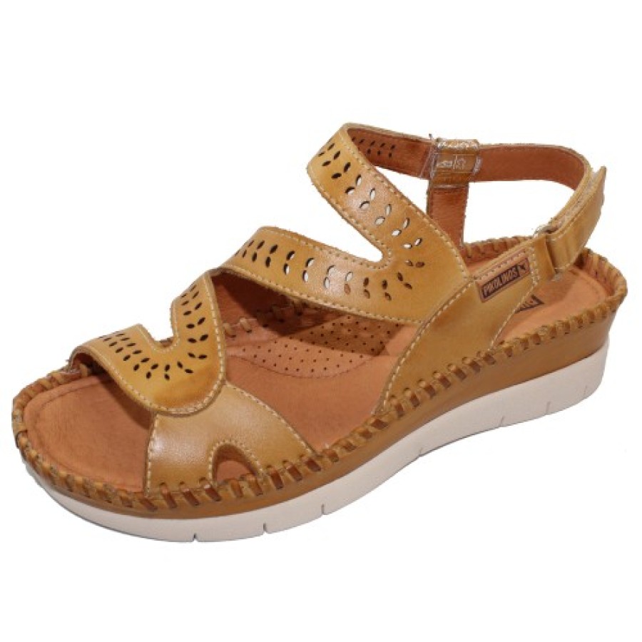 Women'S Pikolinos Back Straps | Pikolinos Women'S Altea W7N-0630 In Honey Calfskin Leather