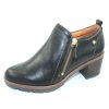 Women'S Pikolinos Heels | Pikolinos Women'S Llanes W7H-7563 In Black Calfskin Leather