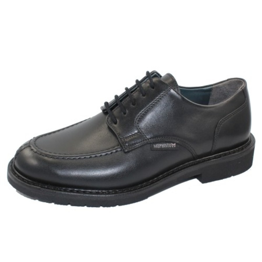 Men'S Mephisto Travel | Mephisto Men'S Phoebus In Black Smooth Leather 8800