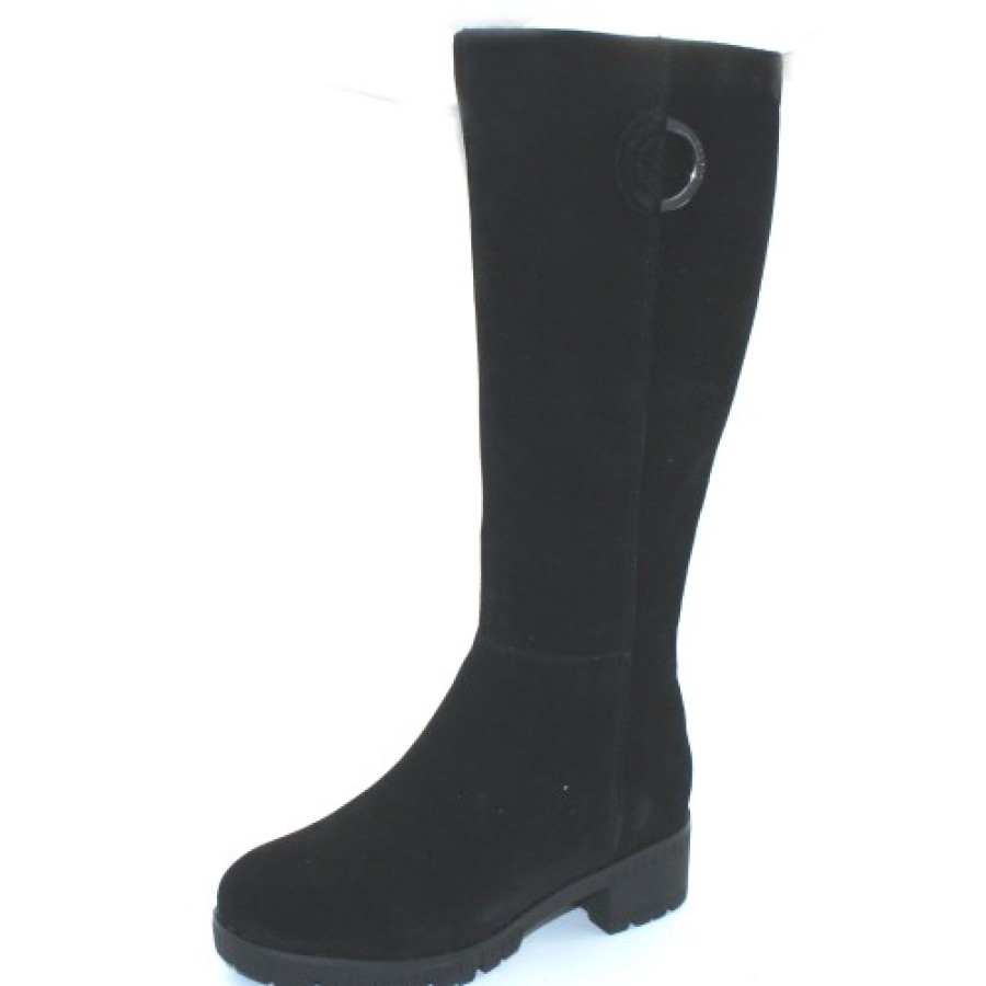 Women'S Valdini Waterproof | Valdini Women'S Irene Wp In Black Waterproof Suede