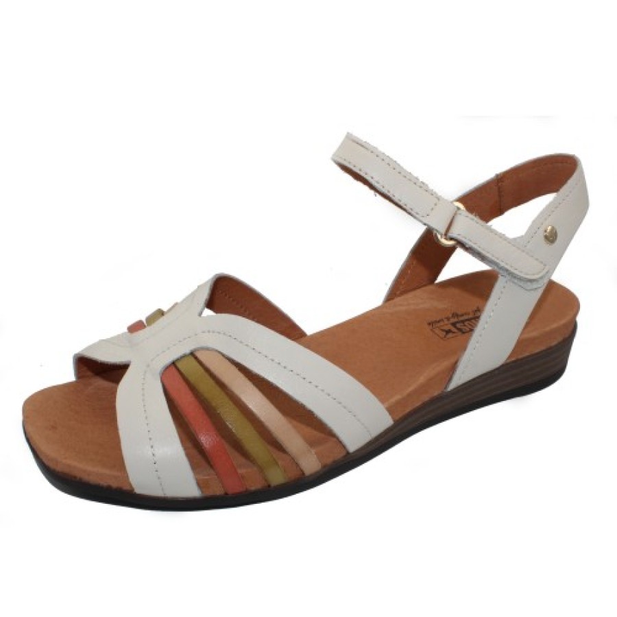 Women'S Pikolinos Wedges | Pikolinos Women'S Ibiza W5N-0559C1 In Nata Calfskin Leather