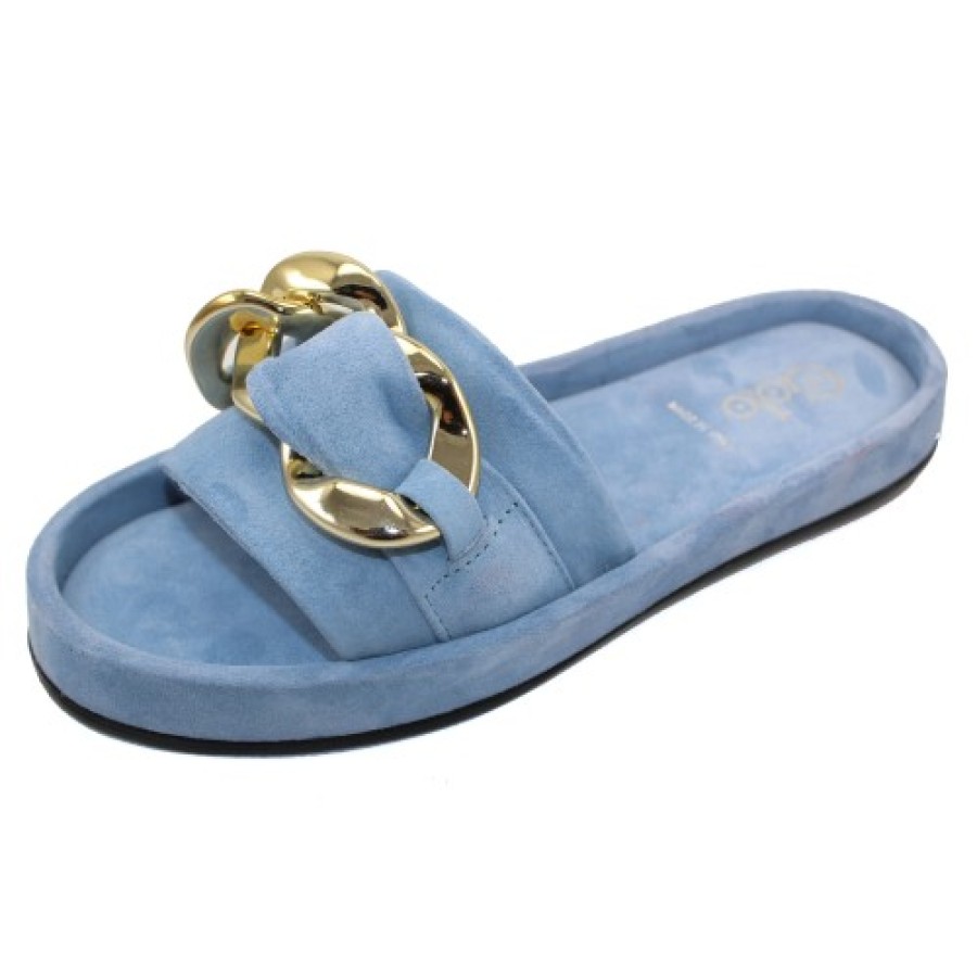 Women'S Golo Flats | Golo Women'S Trieste In Celeste Blue Suede