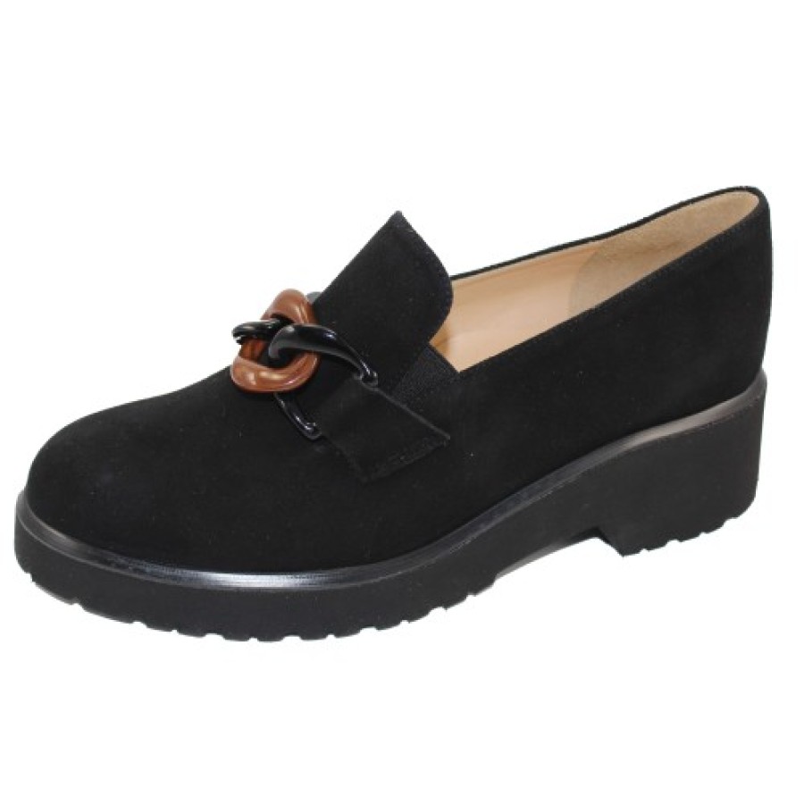 Women'S Brunate Slip Ons | Brunate Women'S Rosa In Black Suede