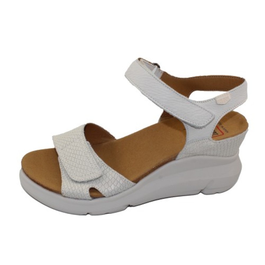 Women'S On Foot Wedges | On Foot Women'S 80042 In Blanco White Leather