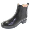 Women'S Wonders Boots & Booties | Wonders Women'S D-9308-W In Black Waterproof Patent Leather