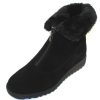 Women'S Valdini Waterproof | Valdini Women'S Sabra Wp In Black Suede/Shearling