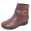 Women'S Mephisto Warm Lining | Mephisto Women'S Avril In Brown Silk Leather 7858N