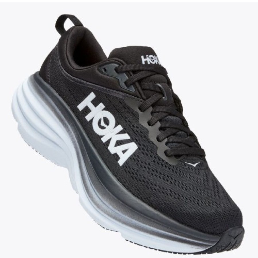 Women'S Hoka One One Walking | Hoka One One Men'S Bondi 8 In Black/White