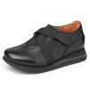 Women'S Yes Brand Shoes Slip Ons | Yes Brand Shoes Women'S Addison In Black Water Resistant Plonge Leather