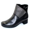 Women'S Mephisto Boots & Booties | Mephisto Women'S Garita In Black Silk Leather 7800/03/00