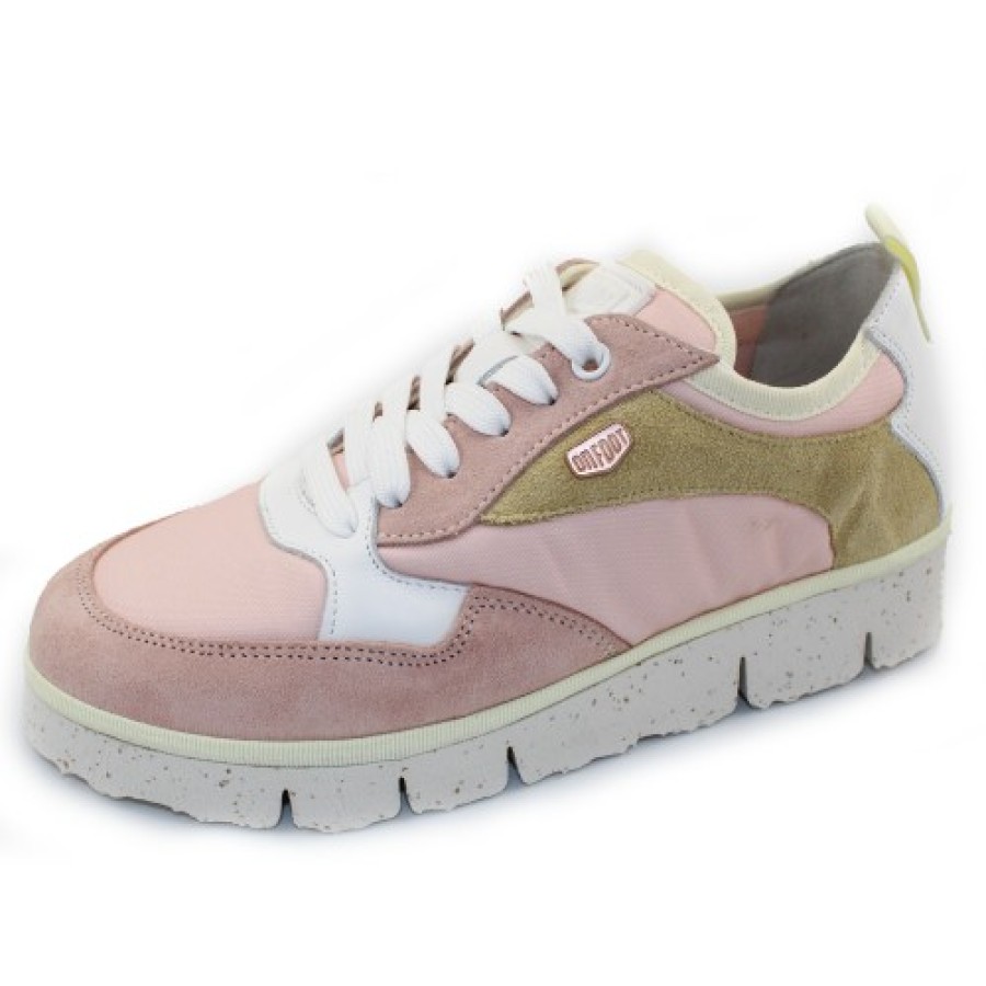 Women'S On Foot Lace Up | On Foot Women'S 955 In Pink-Yellow Suede