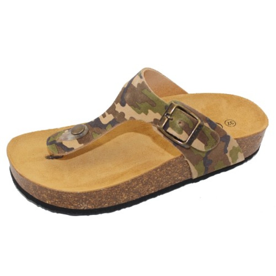 Women'S Plakton Wedges | Plakton Women'S 341671 In Camo Afelpado Suede