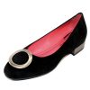 Women'S Pas De Rouge Ballet | Pas De Rouge Women'S Daria 2470 In Black Suede/Anthracite Leather