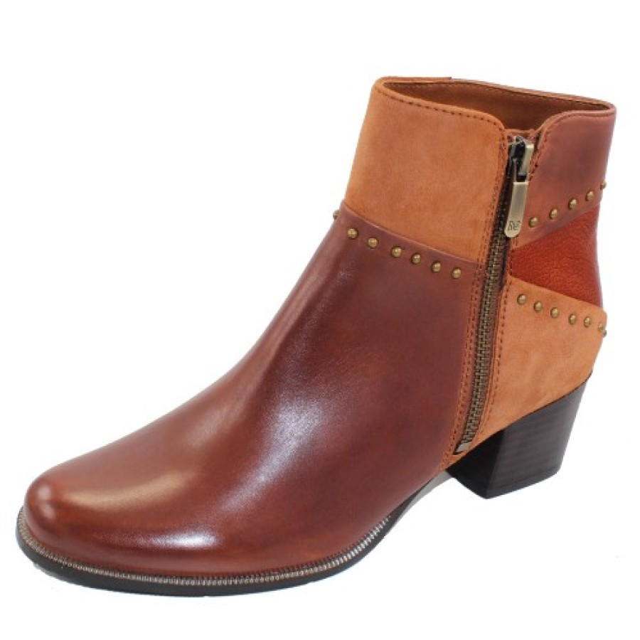 Women'S Regarde Le Ciel Boots & Booties | Regarde Le Ciel Women'S Isabel-119 In Cuoio/Russet/Cognac Leather