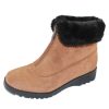 Women'S Valdini Wedges | Valdini Women'S Sabra Wp In Tan Suede/Shearling