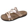 Women'S Naot Footbed | Naot Women'S Carmen In Soft Rose Gold Leather