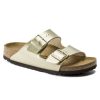 Women'S Birkenstock Footbed | Birkenstock Women'S Arizona In Gold Birki-Flor