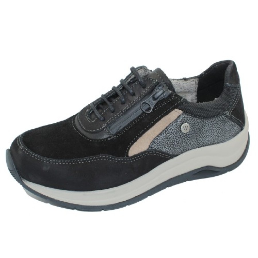 Women'S Wolky Travel | Wolky Women'S Cupar Wr In Black Leather Combi