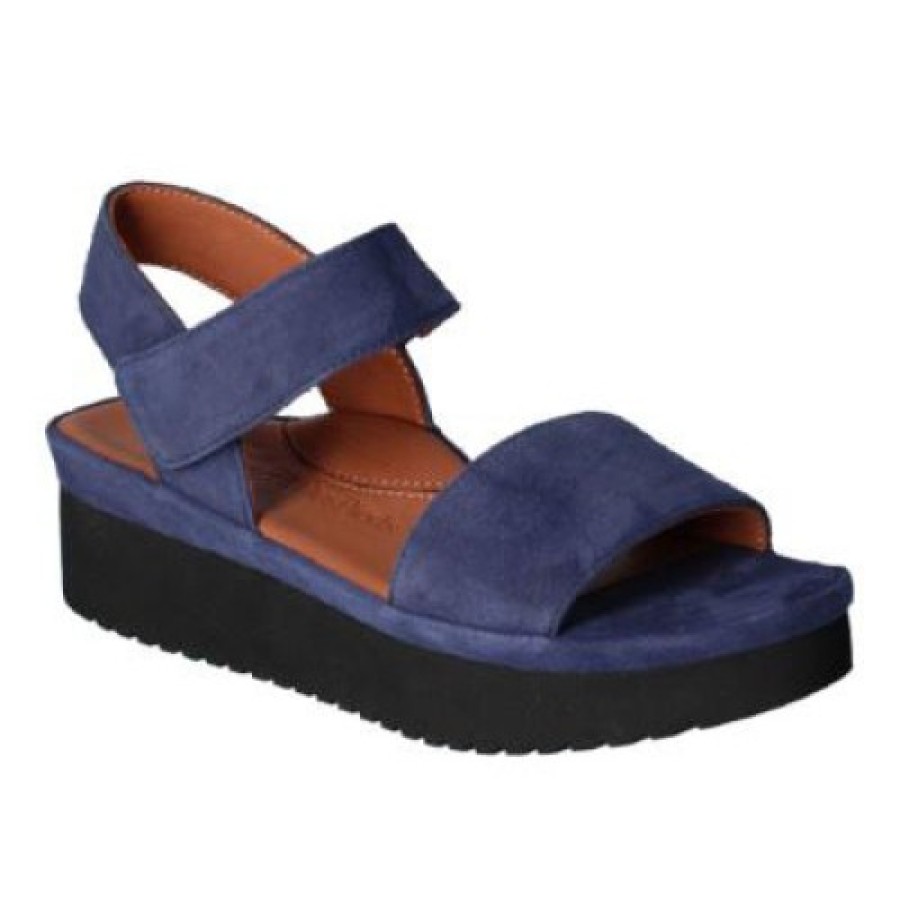 Women'S Lamour Des Pieds Back Straps | Lamour Des Pieds Women'S Abrilla In Navy Kid Suede