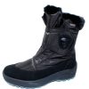 Women'S Pajar Snow Boots | Pajar Women'S Moscou 3 In Black Iron Nylon/Suede