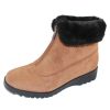 Women'S Valdini Ankle Boots | Valdini Women'S Sabra Wp In Tan Suede/Shearling