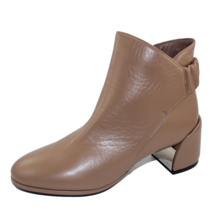 Women'S Pas De Rouge Boots & Booties | Pas De Rouge Women'S Daria 3725 In Fango Nappa Leather