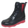 Women'S Wolky Platforms | Wolky Women'S Akita Wr In Black/Red Savana Leather