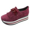 Women'S Softwaves Platforms | Softwaves Women'S Adaya 7.78.08W In Vino Velour Suede