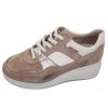 Women'S Mephisto Wedges | Mephisto Women'S Ludvina In Light Taupe Velcalf Leather 12218/10125