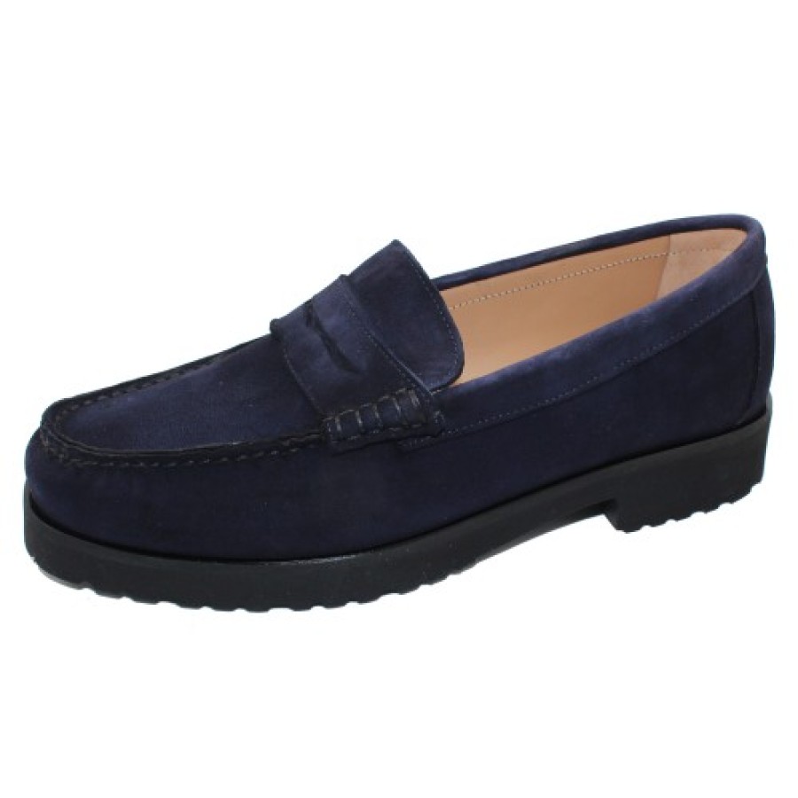 Women'S CC Made In Italy Wedges | Cc Made In Italy Women'S 7950 In Navy Blue Suede