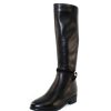 Women'S Valdini Full Shaft Boots | Valdini Women'S Becky Wp In Black Calfskin Leather