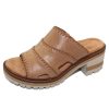 Women'S Salvia Platforms | Salvia Women'S Hunter In Tan Morocco Calfskin Leather