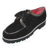 Women'S Pas De Rouge Oxfords | Pas De Rouge Women'S Marta 1964 In Black Suede/Anthracite Leather Trim