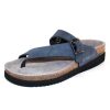 Women'S Mephisto Thongs & Toe Rings | Mephisto Women'S Helen In Navy Blue Nubuck 6045