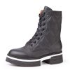 Women'S Yes Brand Shoes Mid Calf Boots | Yes Brand Shoes Women'S Bailey In Black Water Resistant Plonge Leather