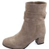 Women'S Lamour Des Pieds Boots & Booties | Lamour Des Pieds Women'S Pivar In Taupe Kid Suede