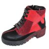 Women'S Maciejka Ankle Boots | Maciejka Women'S 5065 In Red/Black Leather/Suede