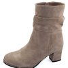 Women'S Lamour Des Pieds Heels | Lamour Des Pieds Women'S Pivar In Taupe Kid Suede