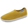 Women'S Eric Michael Slip Ons | Eric Michael Women'S Lucy In Yellow Knit/Nubuck