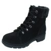 Women'S Valdini Zippers | Valdini Women'S Yamila Wp In Black Waterproof Suede