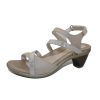 Women'S Naot Heels | Naot Women'S Innovate In Soft Ivory Leather/Clear Rhinestones