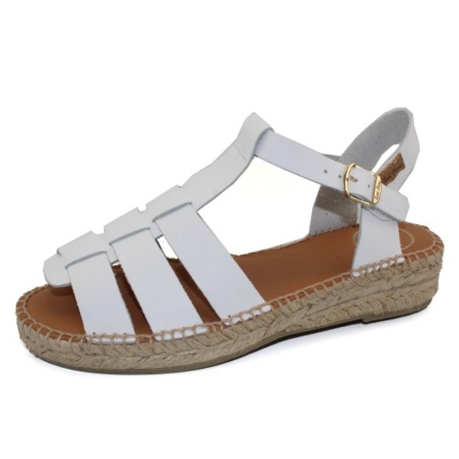 Women'S Toni Pons Back Straps | Toni Pons Women'S Emma In Blanc White Leather