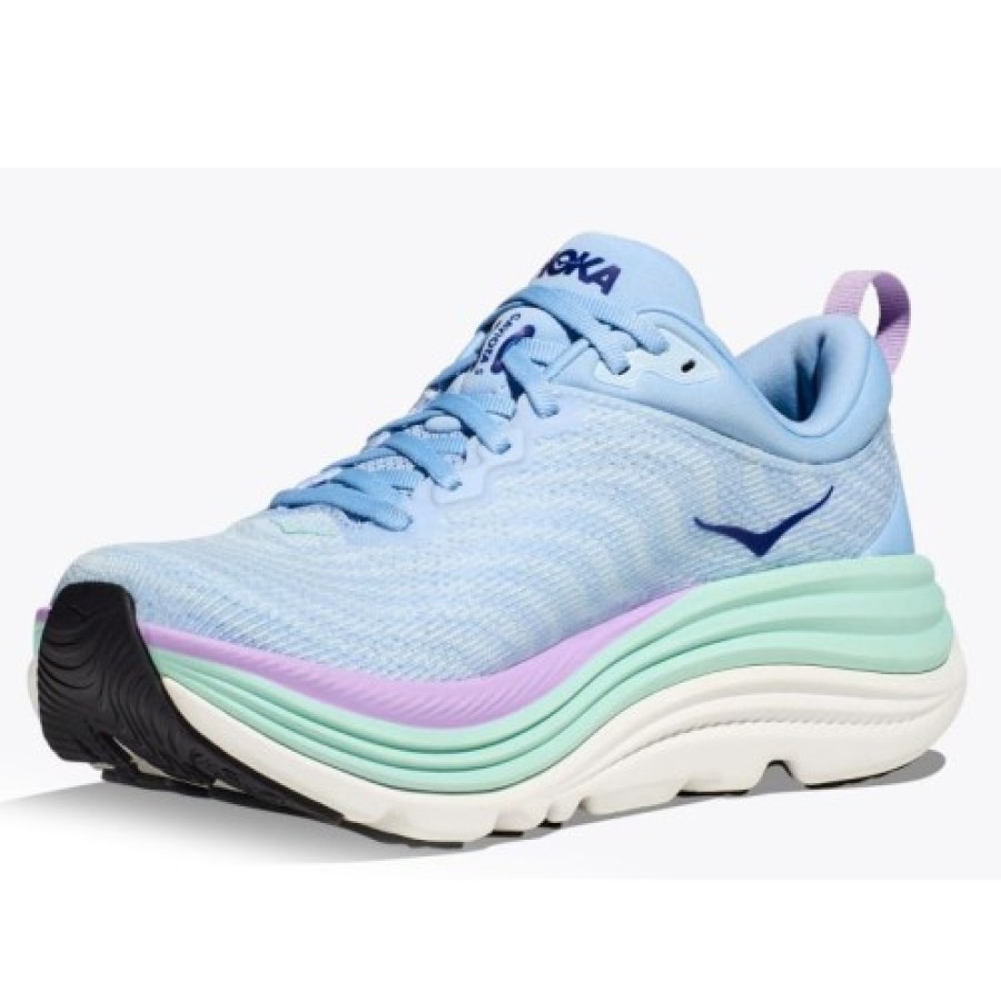 Women'S Hoka One One Oxfords | Hoka One One Women'S Gaviota 5 In Airy Blue/Sunlit Ocean