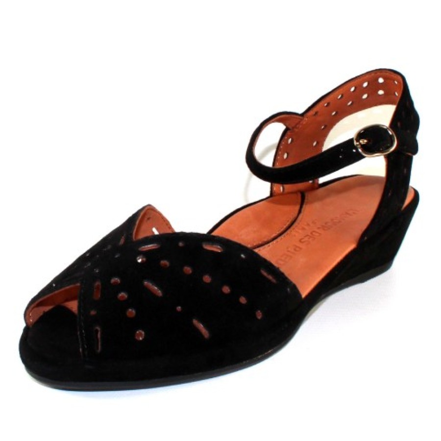 Women'S Lamour Des Pieds Slingbacks & Backstraps | Lamour Des Pieds Women'S Brenn In Black Suede